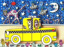 A taxi ride through the night