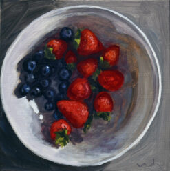 Blaubeeren und Erdbeeren