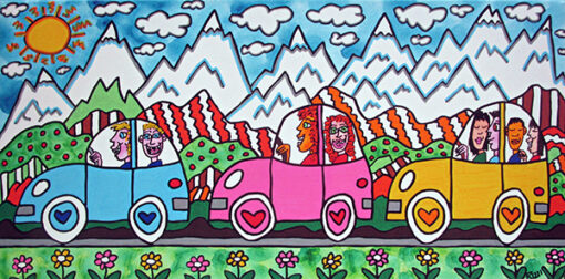 Driving through the Alps