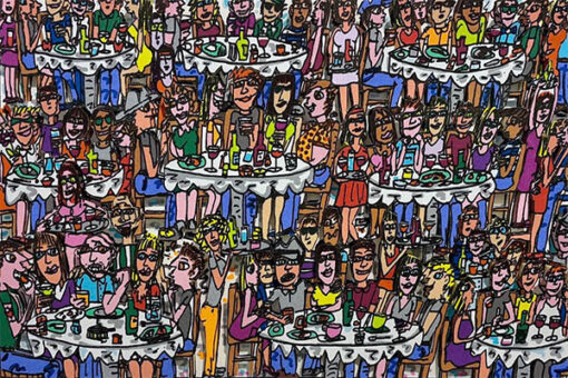 Eating out with friends