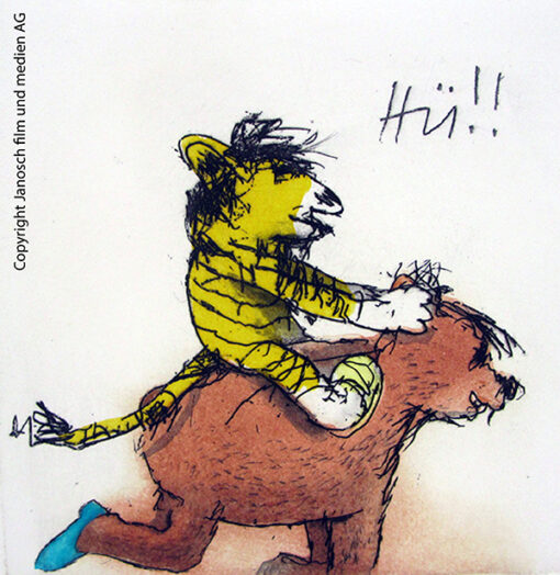 Flotter Ritt mit Tiger und Bär