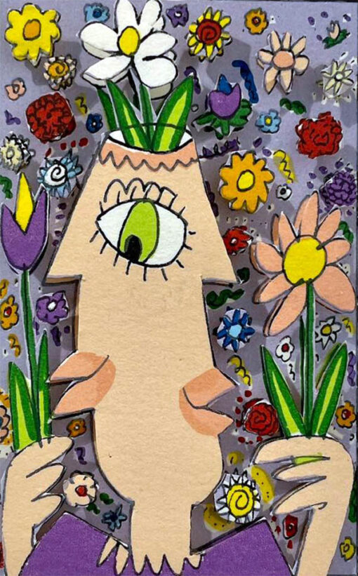 Flower pot head