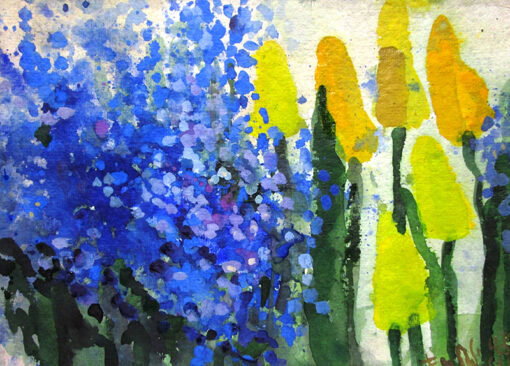 Tulpen und Vergissmeinnicht