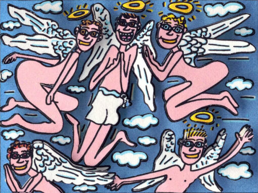 The angels above