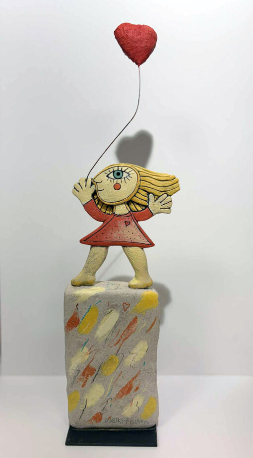 Freches Mädchen rot
