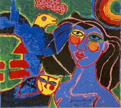 Blaue Frau
