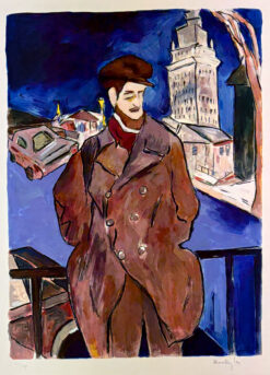 Man on a bridge