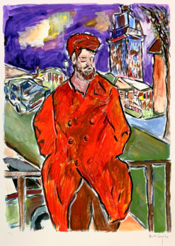 Man on a bridge