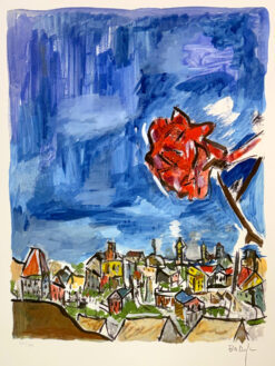 Rose on a hill