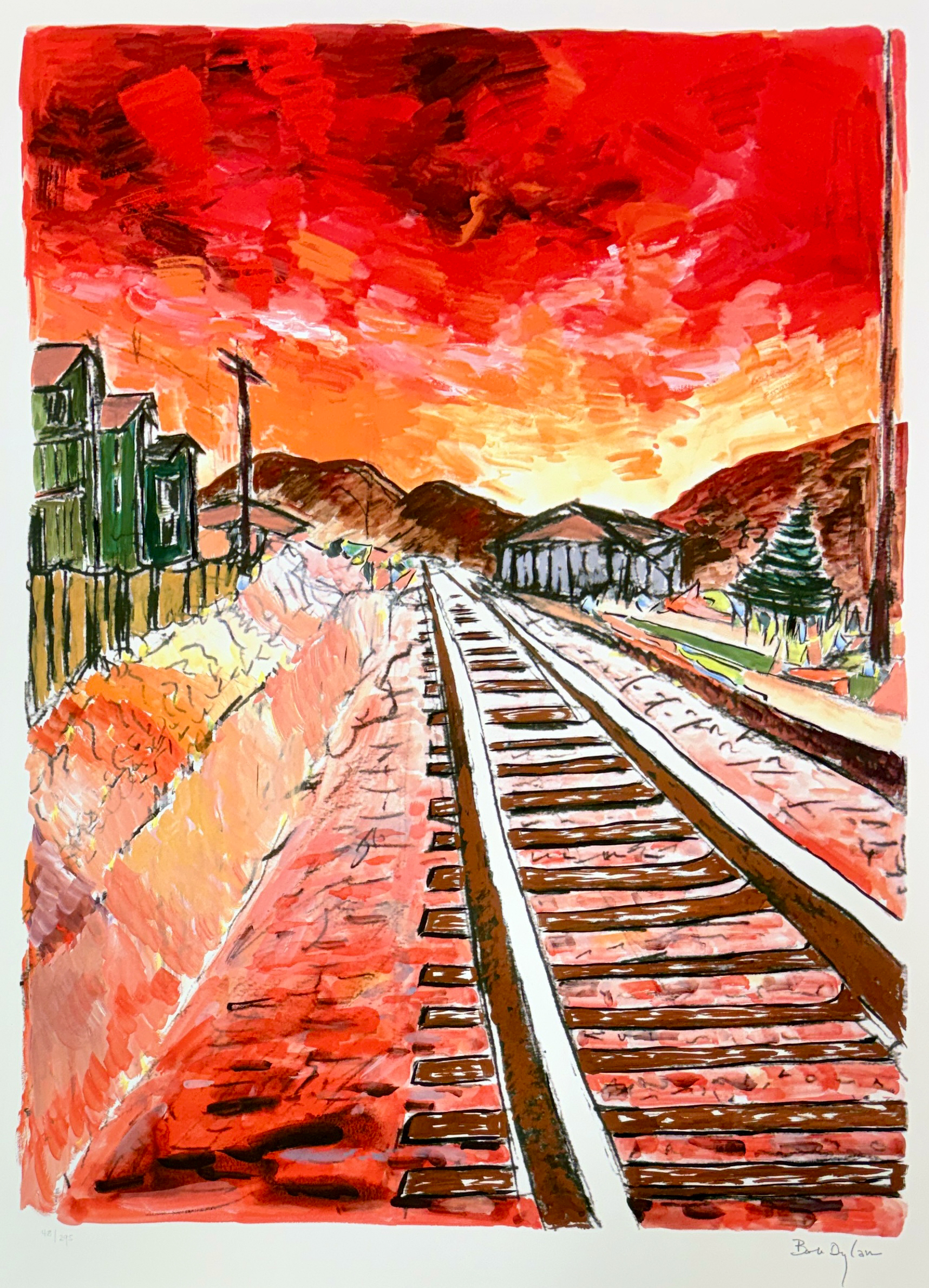 Train tracks - red medium