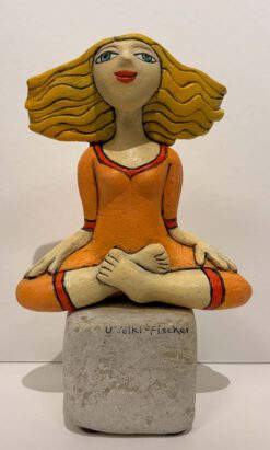 Yogamädchen orange